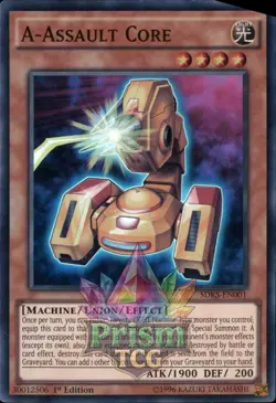 1st ed A-Assault Core super rare SDKS-EN001 Yugioh - Image 1
