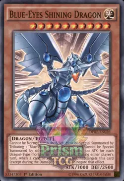 1st Ed Blue-Eyes Shining Dragon DPRP-EN026 Yugioh - Image 1