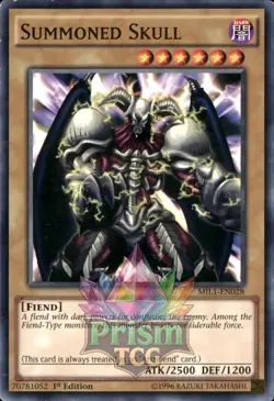 1st Ed Summoned Skull MIL1-EN028 Yugioh - Image 1