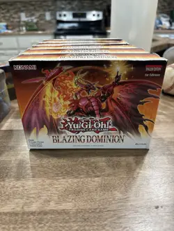 Yugioh Blazing Dominion Box - 1st Edition - Konami - English - 6 Sealed Boxes - Image 1