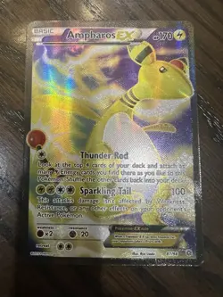 Ampharos EX 87/98 Holo Card XY-Ancient Origins, Near Mint Condition - Image 1