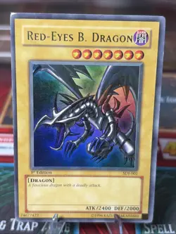 Red-Eyes B. Dragon SDJ-001 Ultra Rare 1st Edition OG Vintage Joey Staple LP - Image 1
