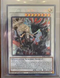Yugioh! Ecclesia and the Dark Dragon - BPRO-EN041 - Secret Rare - 1st Edition - Image 1