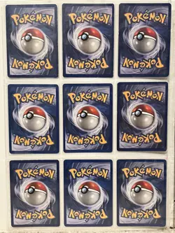 Pokemon TCG WOTC Binder Collection. 144 Cards. 9 Holos. Vintage card lot. Used - Image 3
