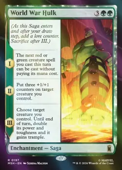 World War Hulk Foil Marvel Super Heroes #197 Magic TCG - Image 1