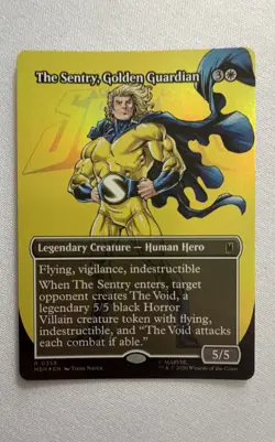 The Sentry, Golden Guardian (Borderless) Marvel Super Heroes Foil - Image 1