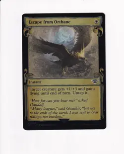 2023 MAGIC LOTR LORD OF THE RINGS SHOWCASE SCROLLS FOIL ESCAPE FROM ORTHANC - Image 1