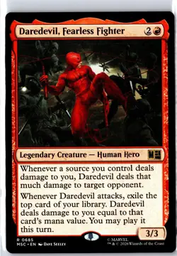Daredevil, Fearless Fighter 685 Commander: Marvel Super Heroes MTG NM - Image 1