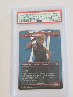 PSA 10 Prompto Argentum (Borderless) (Surge Foil) Final Fantasy - Image 1