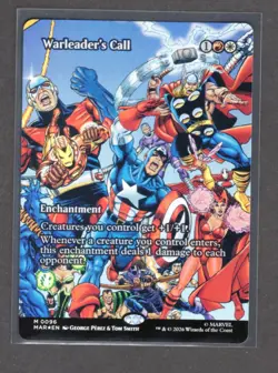 Warleader's Call (Borderless) MAR 96 M Foil Marvel Universe Eternal-NM - Image 1