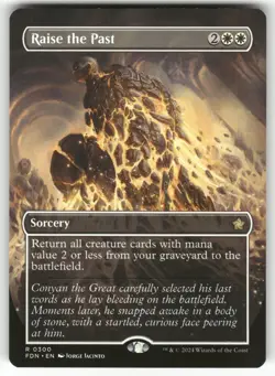 Raise the Past (Borderless) 300 Rare Foundations Magic: The Gathering Near Mint - Image 1