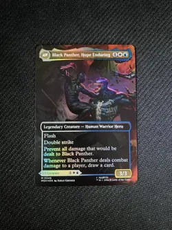 King T'Challa Black Panther, Hope Enduring (0346) Borderless MTG Foil - M/Nm - Image 2