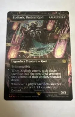 Zodiark, Umbral God (Borderless) Final Fantasy Foil MTG - Image 1