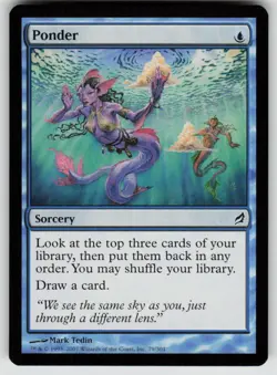 Ponder 79 Common Lorwyn Magic: The Gathering Near Mint - Image 1