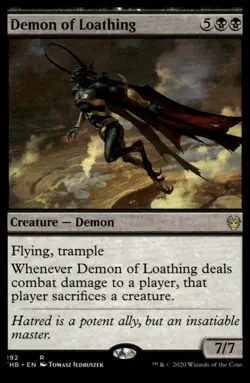 MTG Theros Beyond Death #292 Demon of Loathing - Lightly played - Image 1
