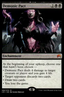 MTG Magic Origins #92 Demonic Pact - Lightly played - Image 1