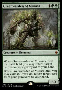 MTG Battle for Zendikar #174 Greenwarden of Murasa - Lightly played - Image 1