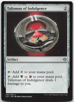 Talisman of Indulgence - Archenemy: Nicol Bolas - Magic: The Gathering - Image 1