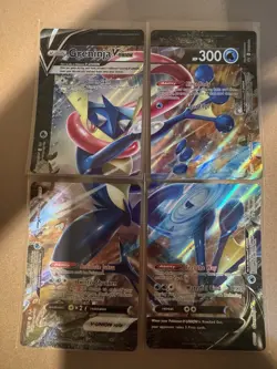 (Set of 4) Greninja V-Union Promo Cards | SWSH155 - SWSH158 Pokemon - Near Mint - Image 1