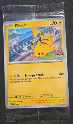 Pikachu World Championships 2024 Promo Card 190 Scarlet & Violet Sealed - Image 1