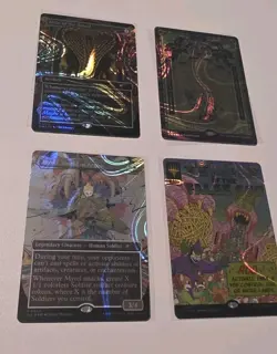 Card Lot - HaloFoil Secret Lair Encyclopedia of Magic MTG 4 Cards - Image 1