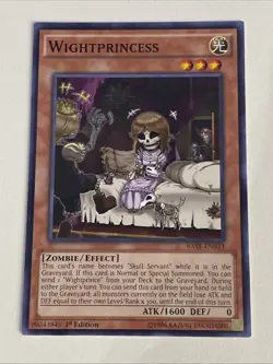 Yugioh - Wightprincess - 1st Edition NM - Plus Free Holographic Card - A - Image 1