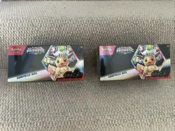 Prismatic Evolution Surprise Box Collection Pokemon Trading Cards X2 - Image 1