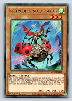 Beetrooper Scout Buggy - MP22-EN117 - Rare - 1st Edition Yugioh - Image 1