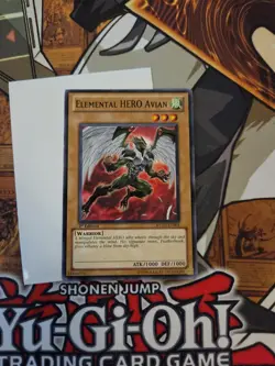 YUGIOH ELEMENTAL HERO AVIAN RYMP-EN001 COMMON 1ST ED NM ALT ART - Image 2