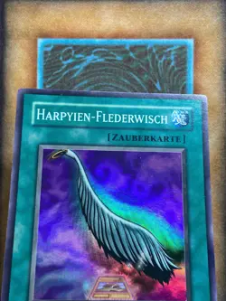 Yugioh Harpie's Feather Duster TP8-EN002 TP8-DE002 Super Rare GERMAN NM - Image 3