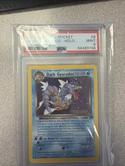2000 Pokemon Team Rocket Dark Gyarados (Prerelease) 08/82 Wotc Promo PSA 9 - Image 1