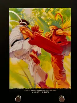 STREET FIGHTER II RYU KEN All CAPCOM World Card 41 1st Ed BANDAI Japanese - Image 1