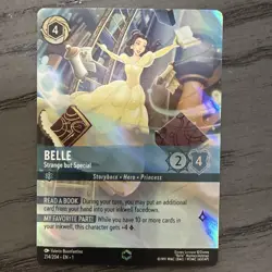 Disney Lorcana TCG Belle Strange but Special Enchanted Foil 214/204 ENG - Image 1