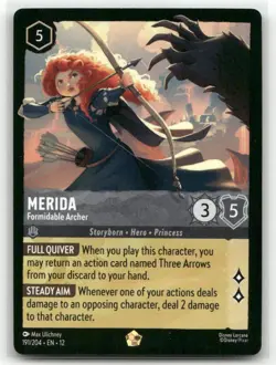 Merida Formidable Archer Legendary Wilds Unknown 191/204 Disney Lorcana - Image 1