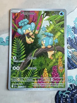 Pokemon TCG Panpour Black Bolt English Illustration Rare Card 101/086 NM - Image 1