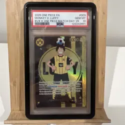 PSA 10 Monkey D Luffy ST13-003 BVB Borussia Dortmund ONE PIECE Matchday Promo EN - Image 1