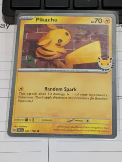Pikachu Pokemon Day 2026 Promo With 2 Swirls 🍥 1 In The Holo Bleed 🩸 - Image 1