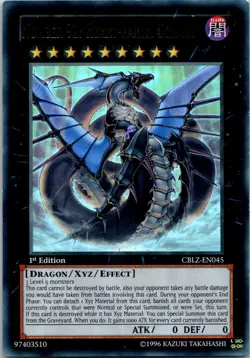 Yugioh Number 92: Heart-eartH Dragon CBLZ-EN045 1st Edition Ultra Rare NM - Image 1