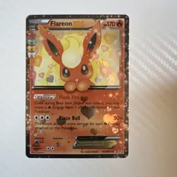 Pokemon TCG Flareon EX Holo Rare Card Generations Radiant Collectible RC6/RC32 - Image 1