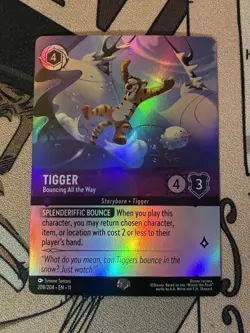 Tigger Bouncing All the Way 208/204 Epic Holofoil Winterspell Disney Lorcana - Image 1