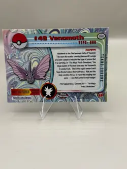 2000 TOPPS CHROME TV ANIMATION POKEMON SERIES 1 CARD TEKNO #49 VENOMOTH PSA - Image 2