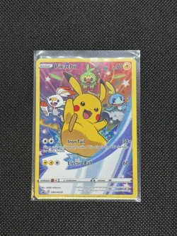 Pikachu SWSH020 Pokemon TCG Sword & Shield Black Star Promo NM - Image 1