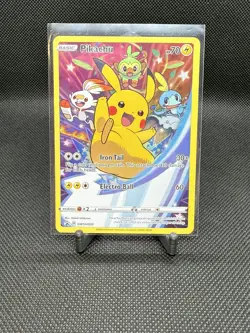 Pikachu SWSH020 Pokemon TCG Sword & Shield Black Star Promo NM - Image 2