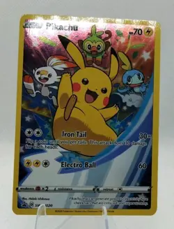 Pokemon TCG Pikachu Sword & Shield Swsh020 Holo Promo - Image 1