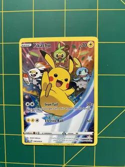 Pokemon TCG Pikachu Sword & Shield Swsh020 Holo Promo - Image 1