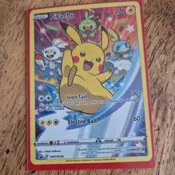 Pokemon TCG Pikachu Sword & Shield Swsh020 Holo Promo - Image 1