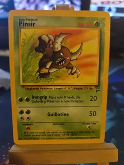 Pokemon TCG Pinsir Base Set 2 Unlimited Rare Card 29/130 LP Condition - Image 1