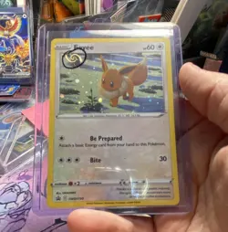 Eevee SWSH190 Holo Promo Autographed Pokemon TCG Card English Basic 60 HP - Image 1