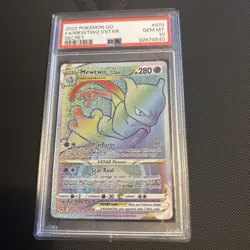 Pokemon TCG Mewtwo VSTAR Secret Rare Card 079/078 Pokemon Go PSA 10 - Image 4