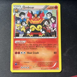 LP Emboar 27/113 Legendary Treasures Holo Rare Pokemon Card - Image 1